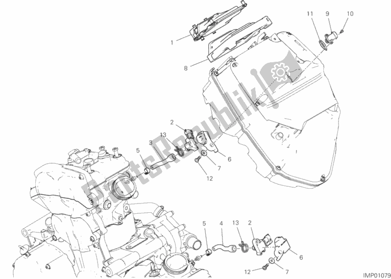 Todas as partes de Unidade De Controle Do Motor do Ducati Multistrada 1260 S Touring Brasil 2018